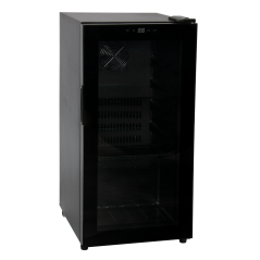 Kastron Chiller 110L Black Single Door 3-Shelves +Lock